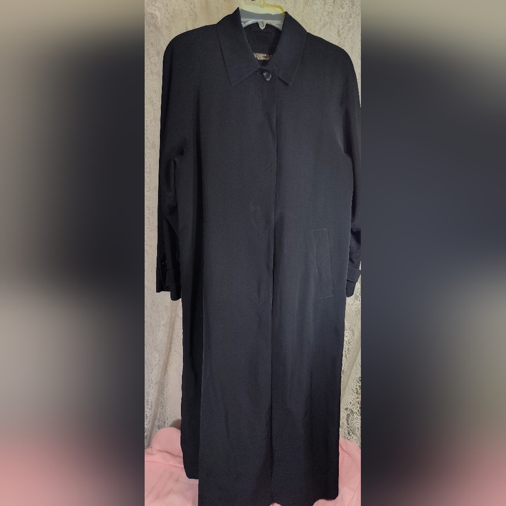 Outbrook Long Black Trench Coat